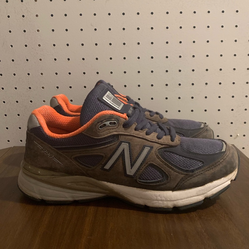NEW BALANCE 990V4 WOMEN'S NAVY ORANGE